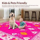 Charming Pink and White Textile Print(Pink)