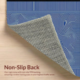 Energetic Multi Color Spiraling Motif(Blue)