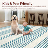 Inviting Earth Tone Stripe Appeal(Beige)