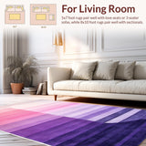 Ultra Soft Area Rug, Non Slip, Stain Resistant, Washable Area Rugs for Living Room, Bedroom, Gradient Soft Pastel Aesthetic(Pink)