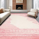 Ultra Soft Area Rug, Non Slip, Stain Resistant, Washable Area Rugs for Living Room, Bedroom, Artistic Seashell Print Bath Mat(Pink)