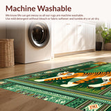 Bright Quirky Tiger Graphic(Green)