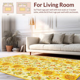Charming Farmhouse Sunflower Motif(Yellow)