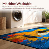 Chic Abstract Guitar Silhouette(Blue)