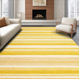 Ultra Soft Area Rug, Non Slip, Stain Resistant, Washable Area Rugs for Living Room, Bedroom, Lively Artisan Crafted Motif(Yellow)