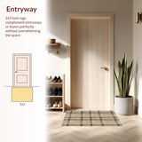 Ultra Soft Area Rug, Non Slip, Stain Resistant, Washable Area Rugs for Living Room, Bedroom, Neutral Country Cottage Living Room Area Rug(Beige)