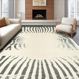 Ultra Soft Area Rug, Non Slip, Stain Resistant, Washable Area Rugs for Living Room, Bedroom, Distressed Neutral Zebra Print Hallway Runner(Beige)