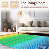 Ultra Soft Area Rug, Non Slip, Stain Resistant, Washable Area Rugs for Living Room, Bedroom, Charming Organic Leafy Aesthetics(Yellow)