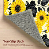 Floral Black Sunflower Aesthetic(Yellow)