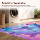 Dreamy Plush Colorful Oasis(Purple)