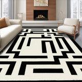 Contemporary Minimalist Greek Key Motif(Beige)