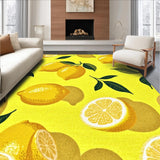 Bright Yellow Fruit Motif Runner(Yellow)