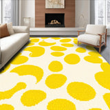 Ultra Soft Area Rug, Non Slip, Stain Resistant, Washable Area Rugs for Living Room, Bedroom, Whimsical Pastel Egg Aesthetic(Yellow)