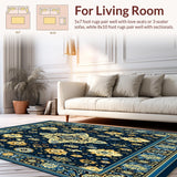 Ultra Soft Area Rug, Non Slip, Stain Resistant, Washable Area Rugs for Living Room, Bedroom, Stair Runner Pack Non Slip Stairway Grip(Blue)