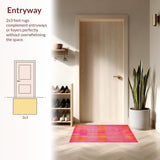 Colorful Modernist Textured(Pink)