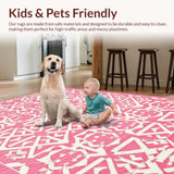 Contemporary Lattice Design with Hues(Pink)