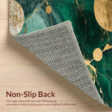 Elegant Gold Swirl Abstract Art(Green)