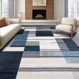 Ultra Soft Area Rug, Non Slip, Stain Resistant, Washable Area Rugs for Living Room, Bedroom, Elegant Modern Abstract Aesthetic(Gray)