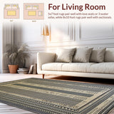 Artful Multicolor Striped Harmony(Beige)