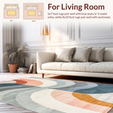 Contemporary Double Rainbow Motif(Gray)