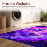 Ultra Soft Area Rug, Non Slip, Stain Resistant, Washable Area Rugs for Living Room, Bedroom, Soft Dreamlike Unicorn Visuals(Purple)