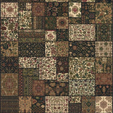 Ultra Soft Area Rug, Non Slip, Stain Resistant, Washable Area Rugs for Living Room, Bedroom, Stylish Colorful Trellis Motif(Brown)