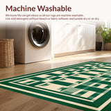 Chic Green Geometric Mosaic(Green)