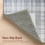 Ultra Soft Area Rug, Non Slip, Stain Resistant, Washable Area Rugs for Living Room, Bedroom, Cozy Plush Pet-Friendly Appeal(Gray)