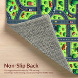 Ultra Soft Area Rug, Non Slip, Stain Resistant, Washable Area Rugs for Living Room, Bedroom, Multi Color Educational Play Area Activity Rug(Green)