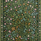 Ultra Soft Area Rug, Non Slip, Stain Resistant, Washable Area Rugs for Living Room, Bedroom, Floral Soft Dining Room Washable Area Rug(Black)