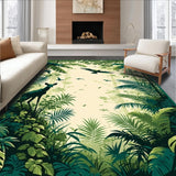 Rustic Botanical Jungle Scene(Green)