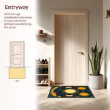 Vibrant Floral Cosmos Motif(Yellow)