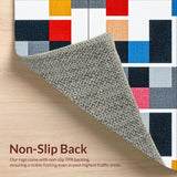 Ultra Soft Area Rug, Non Slip, Stain Resistant, Washable Area Rugs for Living Room, Bedroom, Playful Gray Abstract Pattern(Gray)
