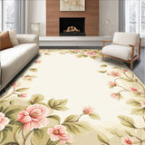 Ultra Soft Area Rug, Non Slip, Stain Resistant, Washable Area Rugs for Living Room, Bedroom, Spring Blossom Comfort Pair Beige Anti Fatigue Kitchen Floor Mats(Beige)