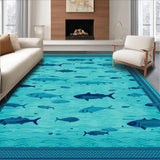 Coastal Inspired Fish Motif(Blue)