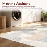 Ultra Soft Area Rug, Non Slip, Stain Resistant, Washable Area Rugs for Living Room, Bedroom, Delicate Earthy Softness Theme(Gray)