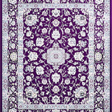 Ultra Soft Area Rug, Non Slip, Stain Resistant, Washable Area Rugs for Living Room, Bedroom, Elegant Purple Tiled Texture(Purple)
