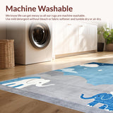 Cute Cloud and Elephant Design(Blue)