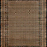 Ultra Soft Area Rug, Non Slip, Stain Resistant, Washable Area Rugs for Living Room, Bedroom, Contemporary Minimalist Patterned Mat(Brown)
