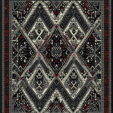 Sophisticated Linear Geometric Appeal(Black)