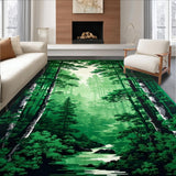 Artistic Abstract Tree Silhouettes(Green)