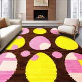 Ultra Soft Area Rug, Non Slip, Stain Resistant, Washable Area Rugs for Living Room, Bedroom, Lively Elegant Entrance Accent(Brown)