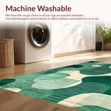 Artistic Geometric Fluid Lines(Green)