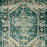 Ultra Soft Area Rug, Non Slip, Stain Resistant, Washable Area Rugs for Living Room, Bedroom, Elegant Abstract Tiled Composition(Green)