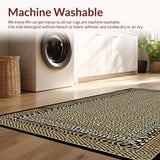 Ultra Soft Area Rug, Non Slip, Stain Resistant, Washable Area Rugs for Living Room, Bedroom, Lively Urban Safari Style(Brown)