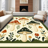 Lively Illustrative Mushroom(Beige)