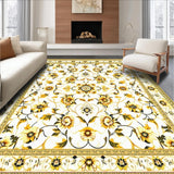 Vintage Floral Beige Area(White)