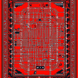 Vibrant Traffic Pathway Aesthetic(Red)