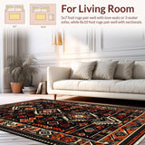 Geometric Low Contrast Tribal Motif(Black)
