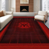 Ultra Soft Area Rug, Non Slip, Stain Resistant, Washable Area Rugs for Living Room, Bedroom, Luxurious Soft Red Texture(Red)